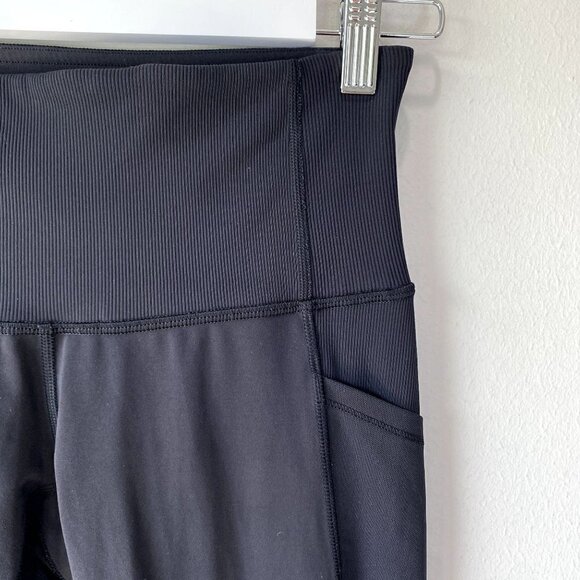 Lululemon Seek the Heat Crop Leggings Black 6 - Picture 4 of 10